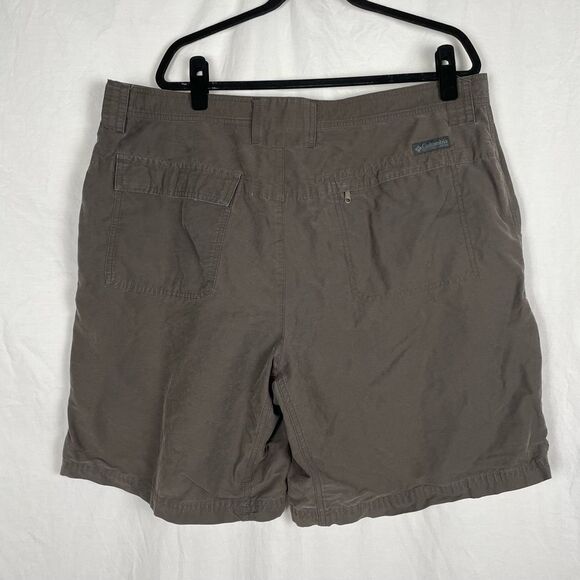 Columbia Brown Cotton Flat Front Cargo Short - Men’s 42 - Picture 2 of 8